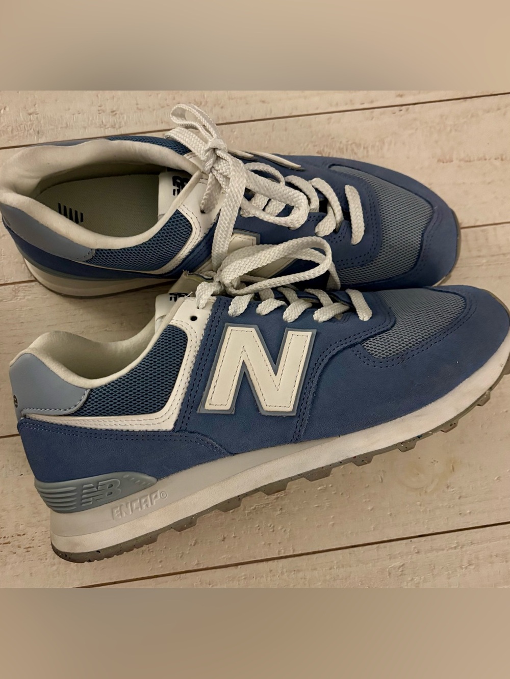 New Balance 574 Men’s Carolina Blue Athletic Sneakers